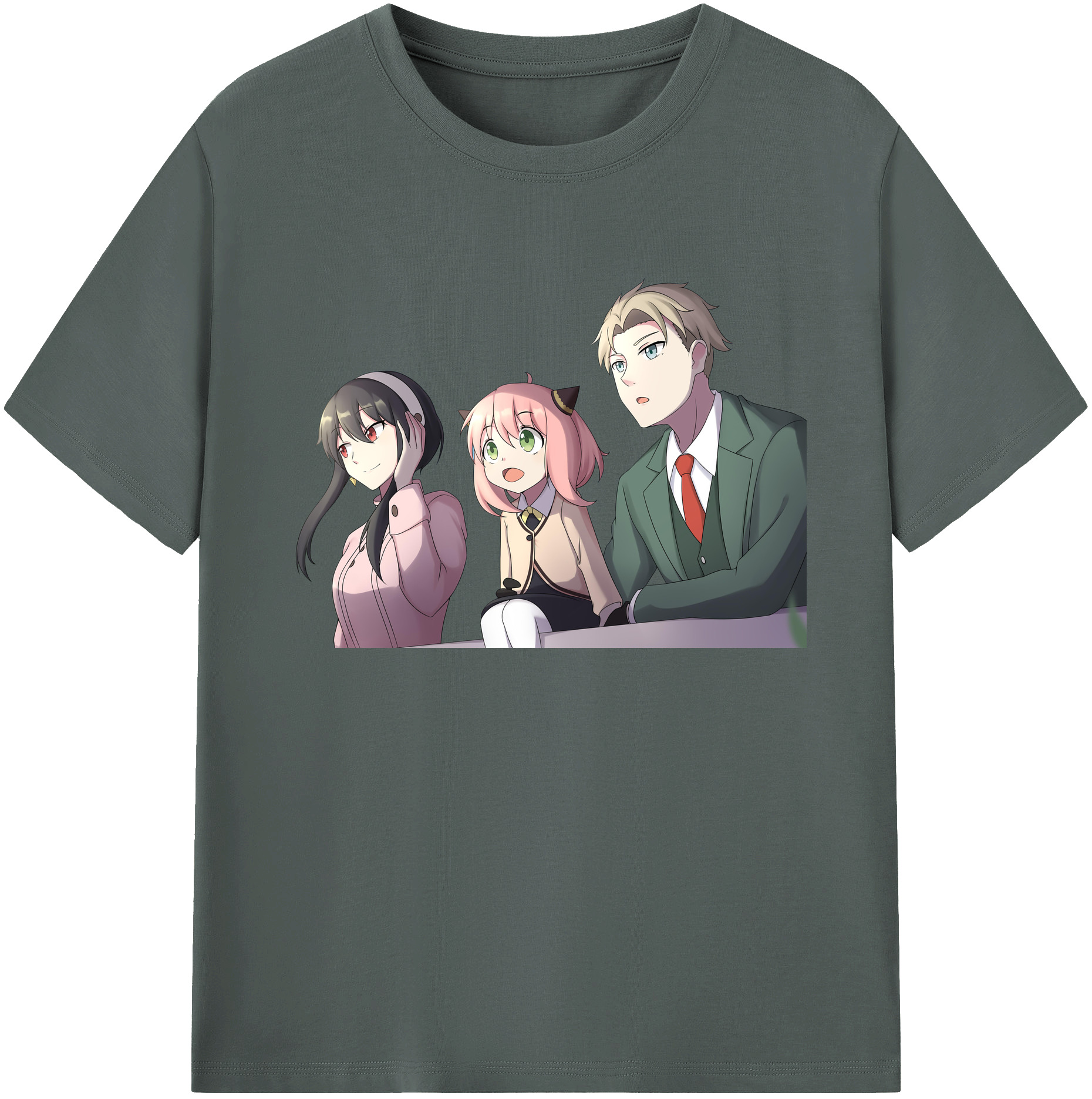 （画像用） SPY×FAMILY间谍家家酒 綿100％ メンズ半袖Tシャツ｜肌触りやわらか＆通気性